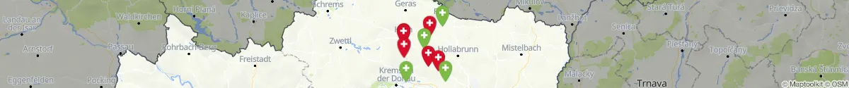 Kartenansicht für Apotheken-Notdienste in der Nähe von Straning-Grafenberg (Horn, Niederösterreich)